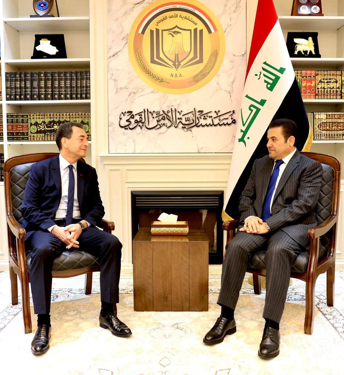 العراق وفرنسا يبحثان التعاون بمكافحة الإرهاب وإنهاء مخيم الهول