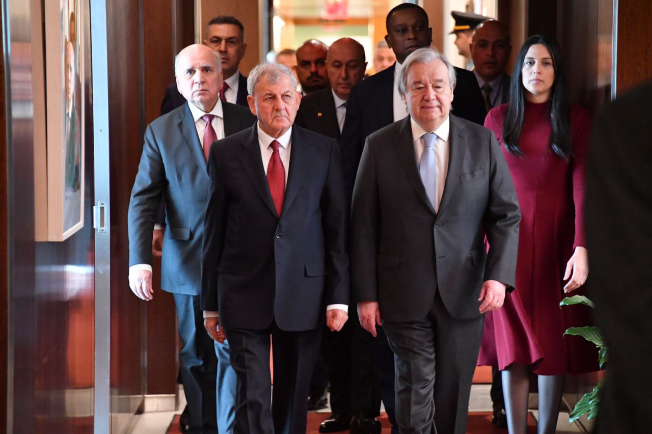 رئيس الجمهورية يبحث مع الأمين العام للأمم المتحدة ازمة المياه العالمية