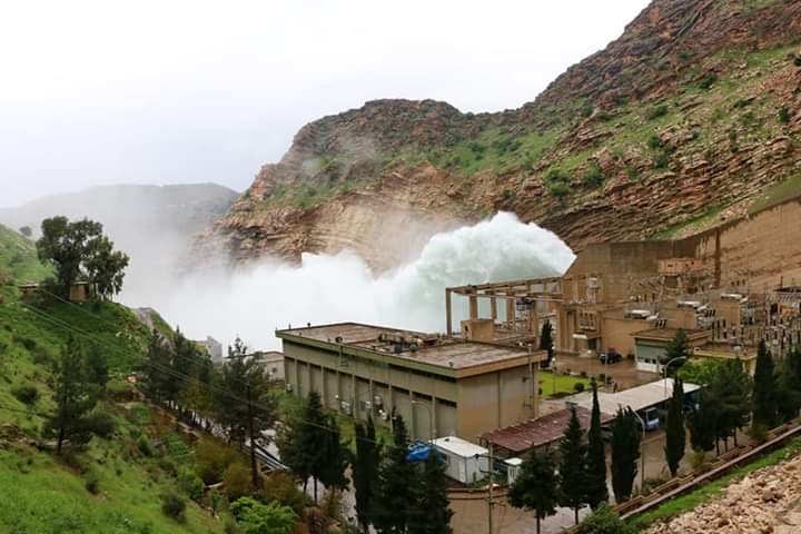 حكومة كردستان تعلن كمية المياه الموجودة في سد دربندخان