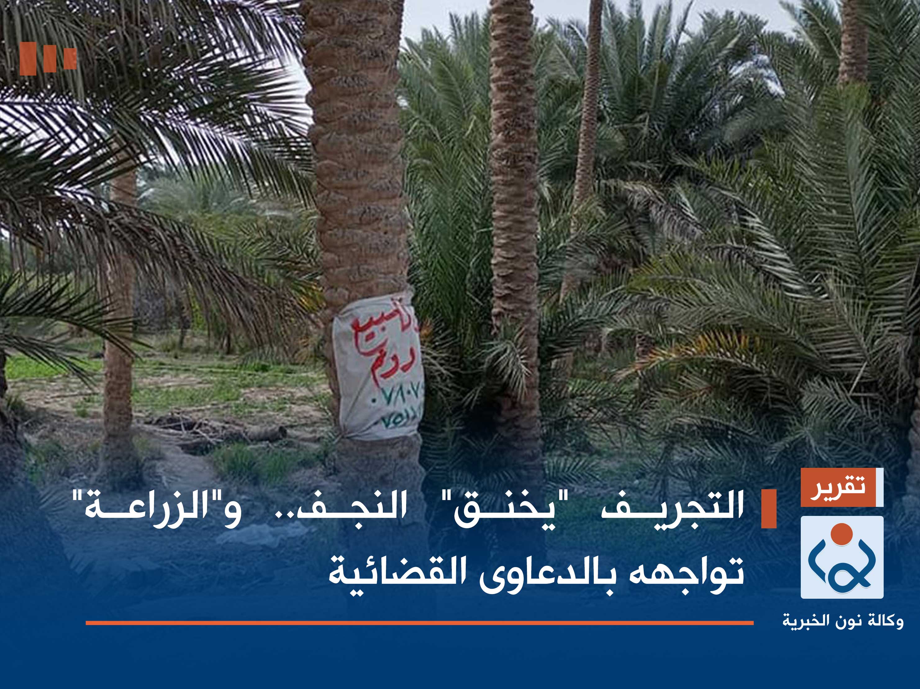 التجريف "يخنق" النجف.. و"الزراعة" تواجهه بالدعاوى القضائية