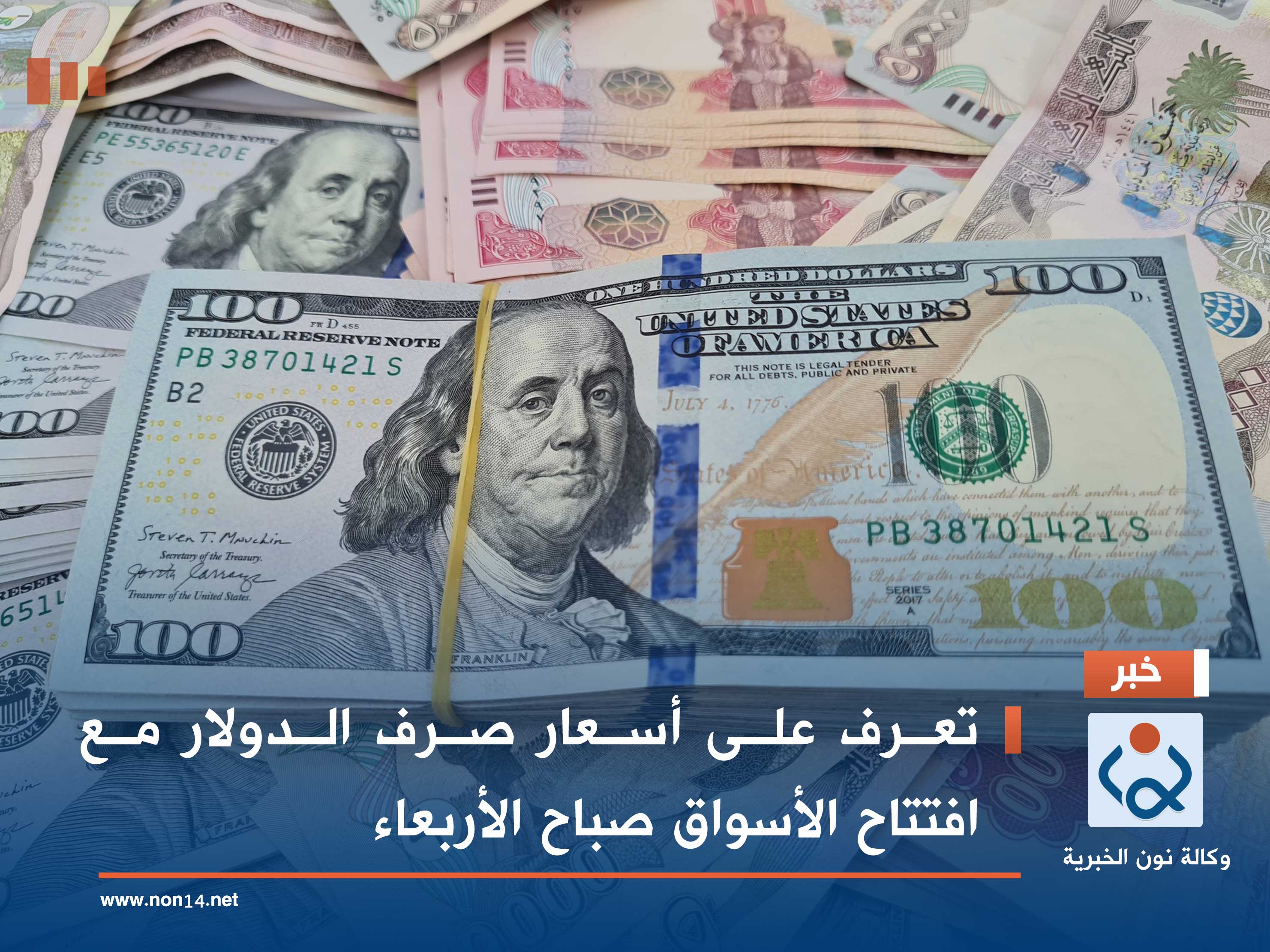 تعرف على أسعار صرف الدولار مع افتتاح الأسواق صباح الأربعاء