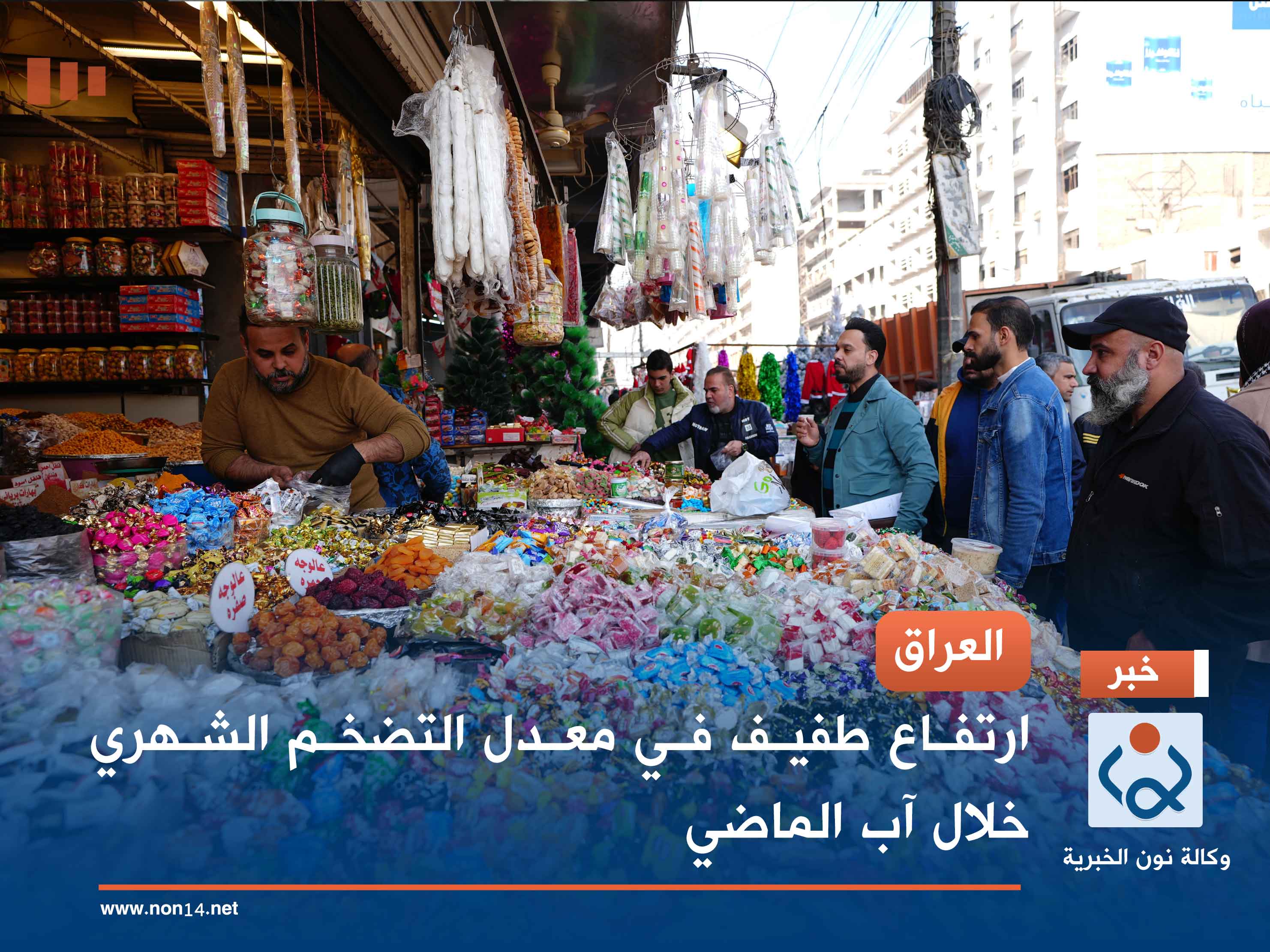 العراق.. ارتفاع طفيف في معدل التضخم الشهري خلال آب الماضي