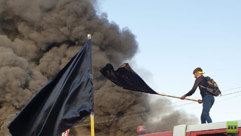 إحراق مقر قناة فضائية بثت أغاني في يوم عاشوراء