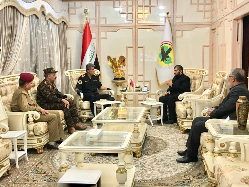 رئيس جهاز مُكافحة الإرهاب يستقبل قائد فرقة العباس القتالية