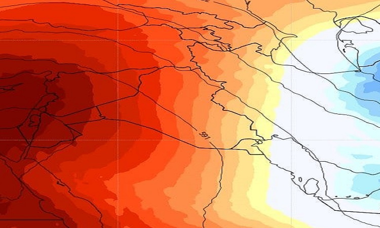 العراق على موعد مع كتلة حارة وموجة رطوبة (خارطة)