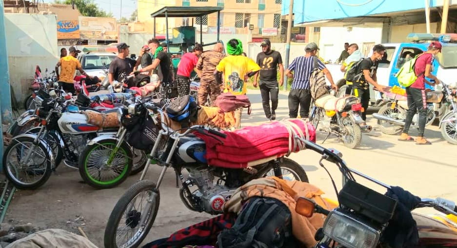 لمنعهم من تعكير زيارة الاربعين:الاجهزة الامنية تلقي القبض على اصحاب الدراجات النارية اثناء دخولهم لكربلاء وتصادر 60 دراجة (مصور)