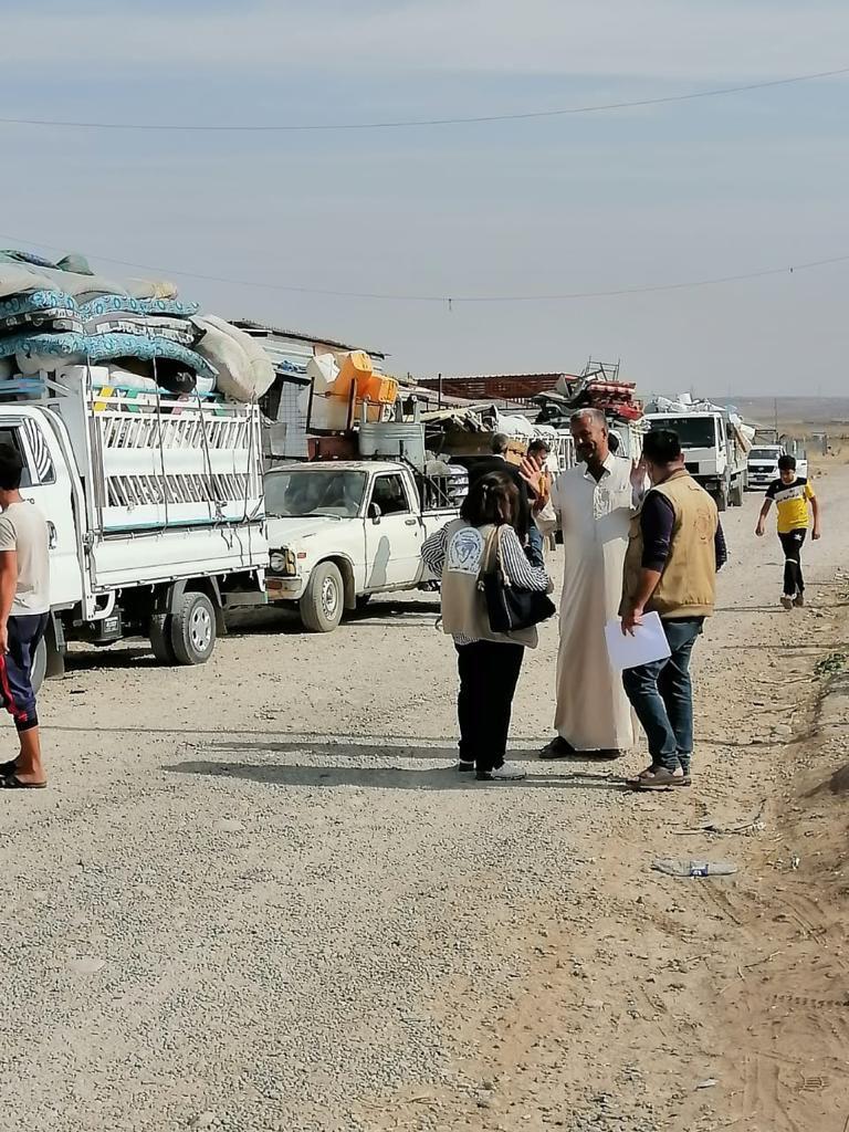 عودة (393) نازحا من مخيمات محور الخازر الى مناطقهم الأصلية في نينوى