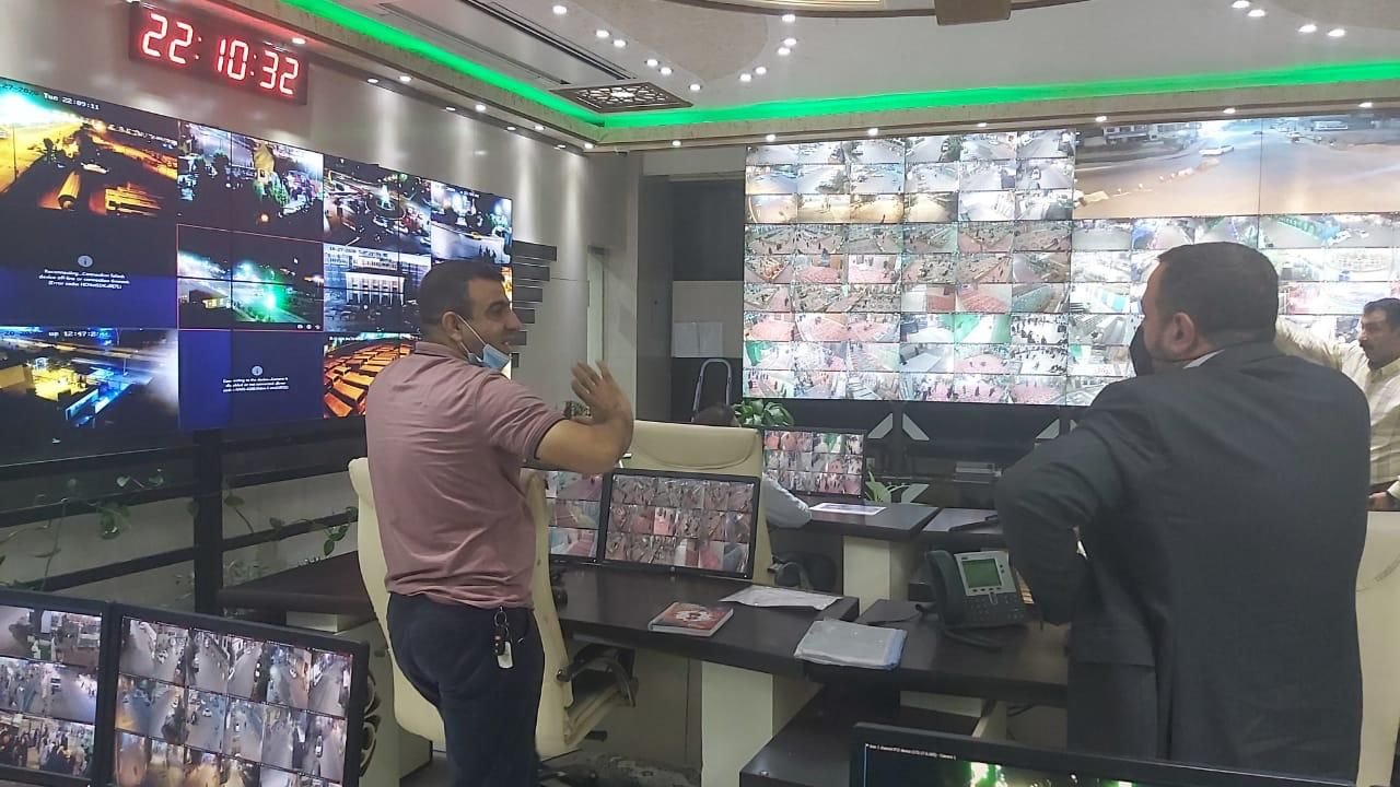 نصب كاميرات مراقبة في الشوارع الرئيسة والتقاطعات في كربلاء