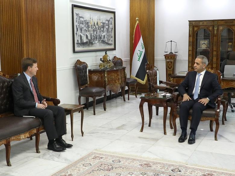 رئيس مجلس القضاء الأعلى يستقبل السفير البريطاني في العراق