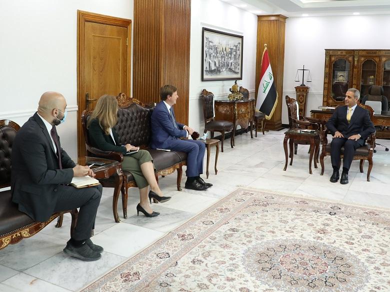 رئيس مجلس القضاء الأعلى يستقبل السفير البريطاني في العراق‎