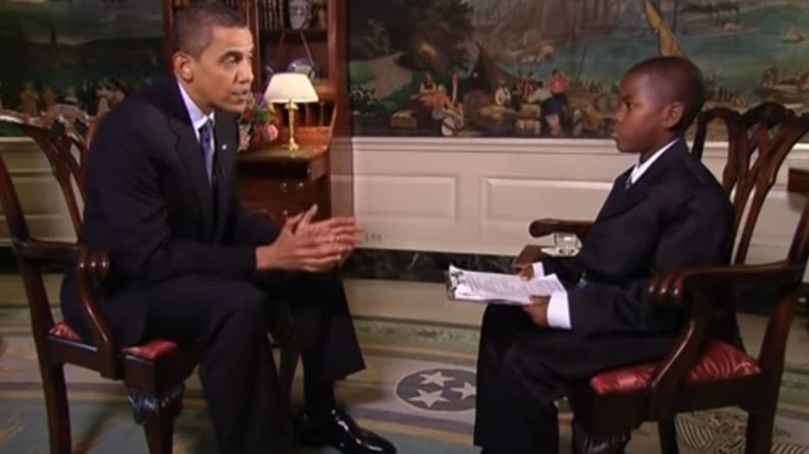 وفاة الطفل صاحب المقابلة الصحفية مع أوباما