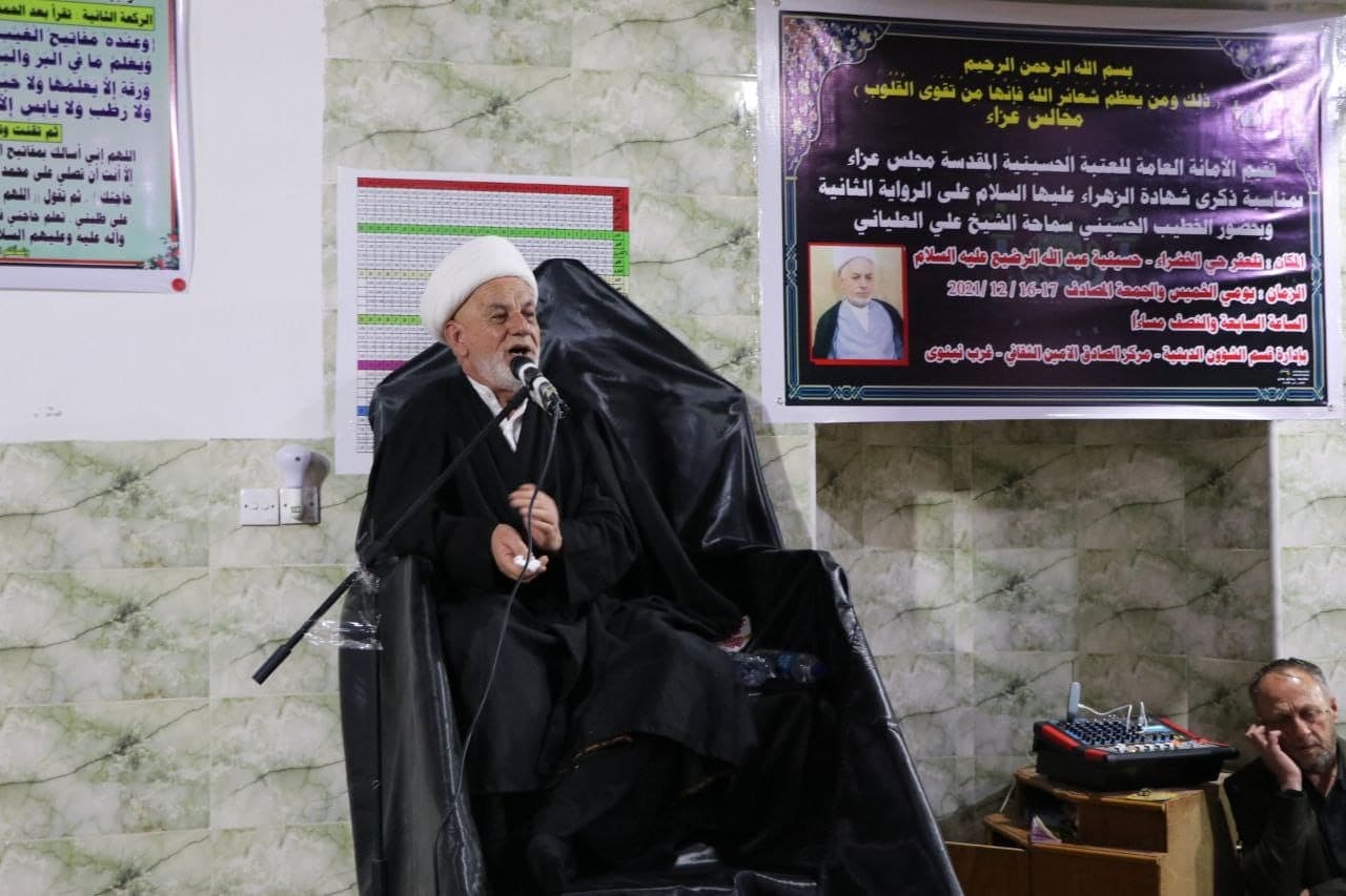 في ذكرى الزهراء عليها السلام :مجالس عزاء في الموصل برعاية العتبة الحسينية المقدسة (مصور)