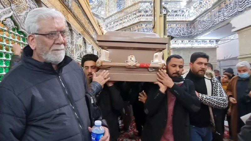 فيديو:الفنان صاحب شاكر اثناء تشييع نجله في كربلاء:ابني الوحيد مات مقتولا