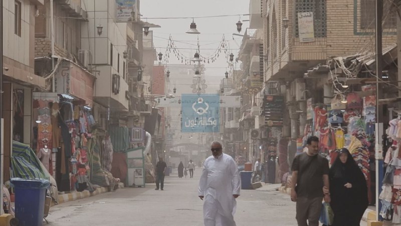 فيديو...الغبار يغطي اجواء محافظة كربلاء