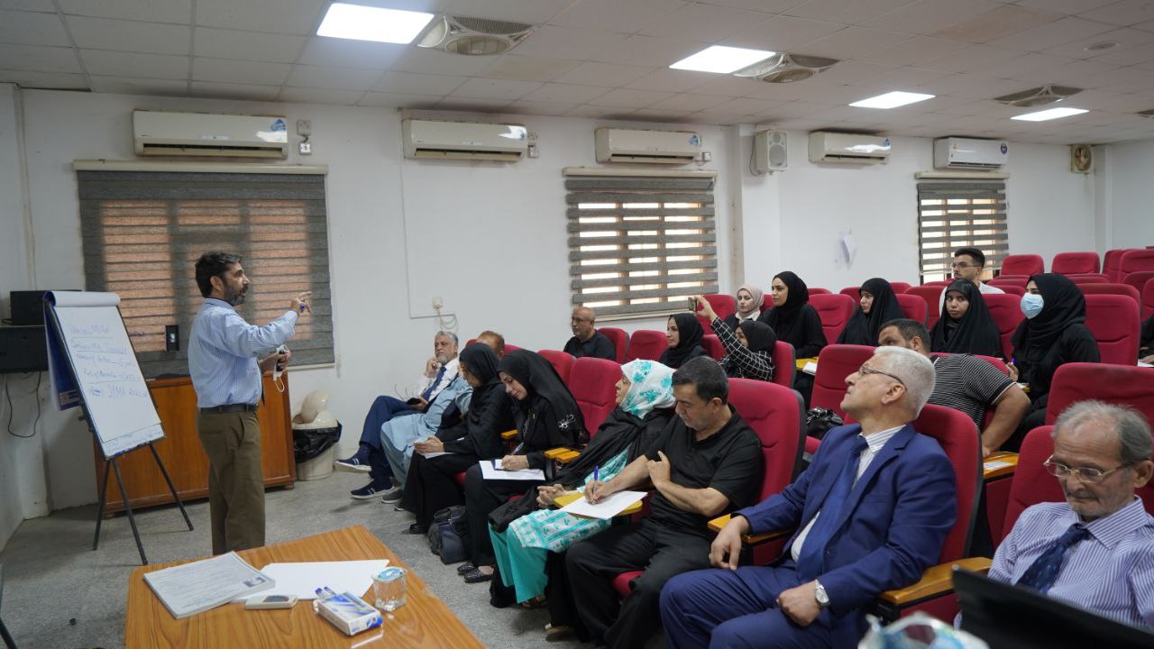 طب كربلاء تنظم دورة تدريبية دولية حول تعزيز وتطوير التعليم الطبي