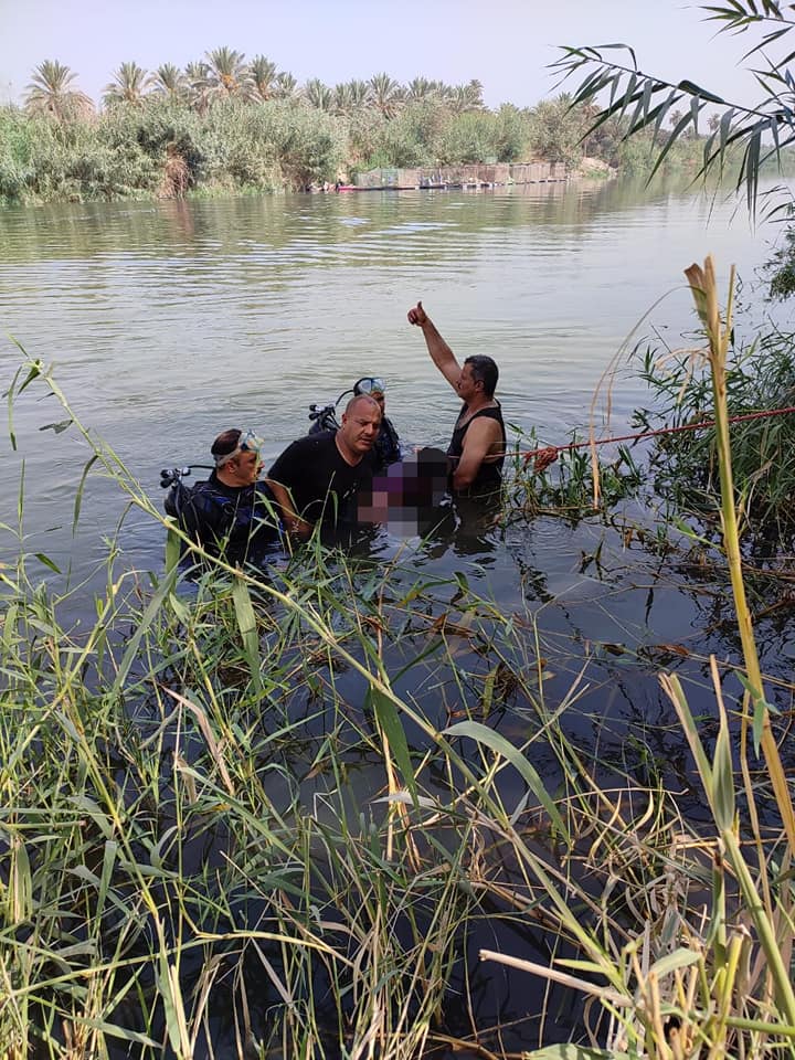 شرطة كربلاء: انتشال غريق في أحد أنهر المحافظة (صور)