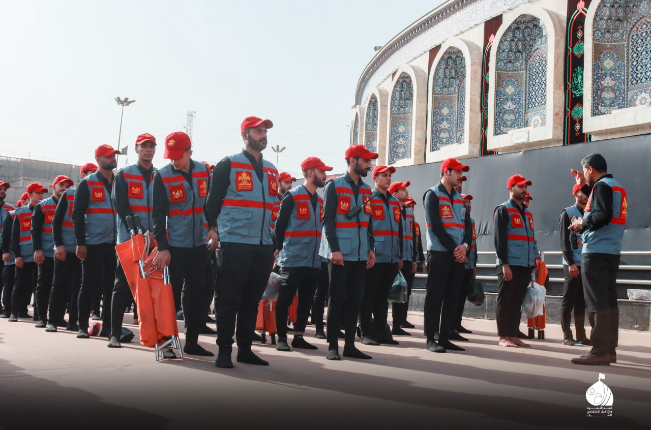 بالصور:أكثر من 1000 متطوع في الزيارة الأربعينية يخدمون الزوار بالاسعافات الاولية