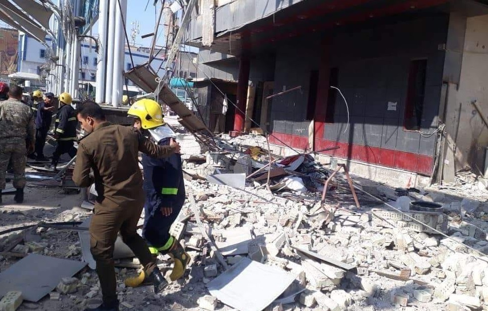 وفاة الطفل الذي أصيب جراء انهيار بناية مصرف الرافدين سابقاً في كربلاء