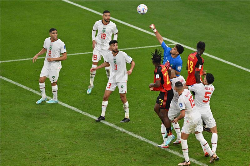 كاس العالم:المغرب يقترب من ثمن النهائي بعد فوز ملحمي على بلجيكا