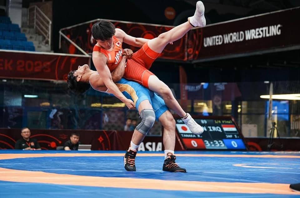 مصارع عراقي يحرز وساماً نحاسياً في بطولة آسيا