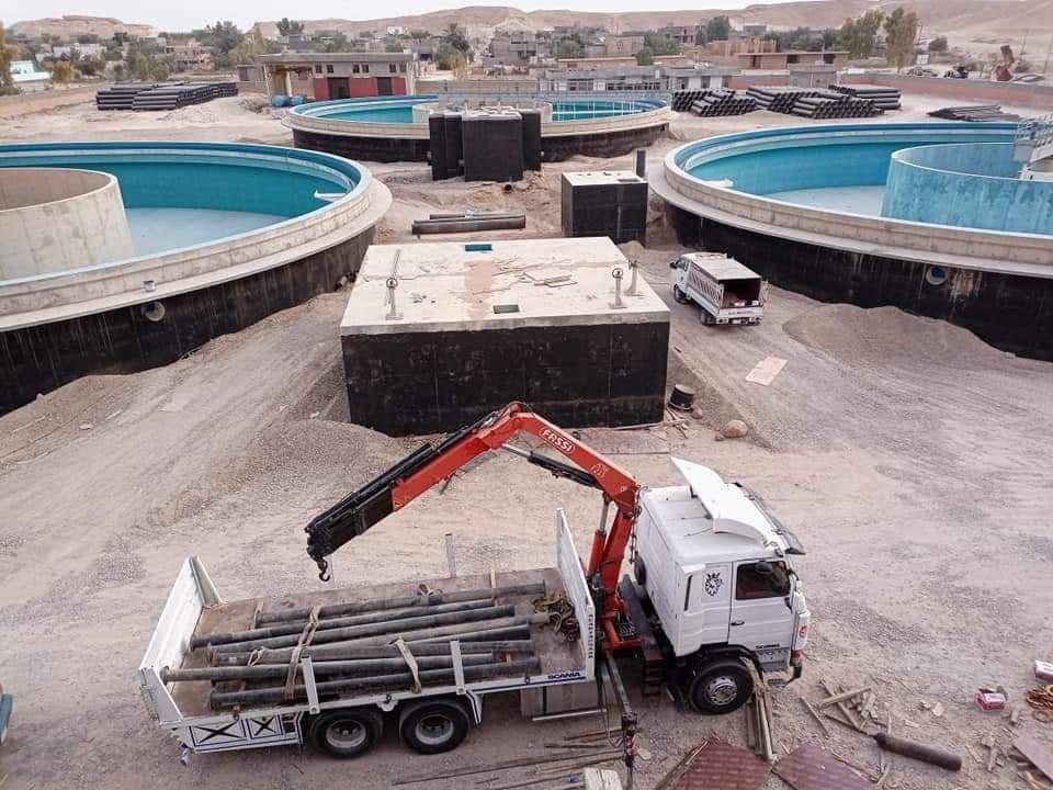 الاعمار : (95) بالمئة نسب انجاز مشروع ماء البغدادي في الانبار