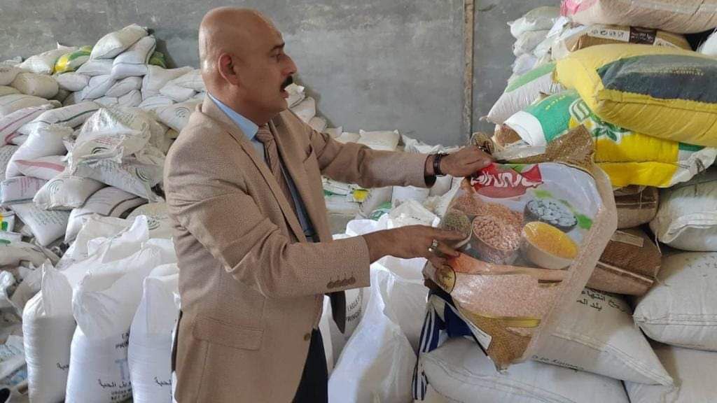 التجارة تضبط مخزن للغش التجاري والتلاعب بمواد السلة الغذائية شرق بغداد