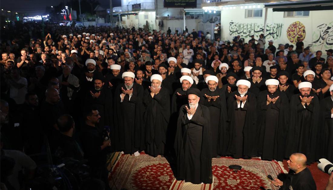 أطول صلاة جماعة في العالم على طريق الزائرين بين النجف وكربلاء