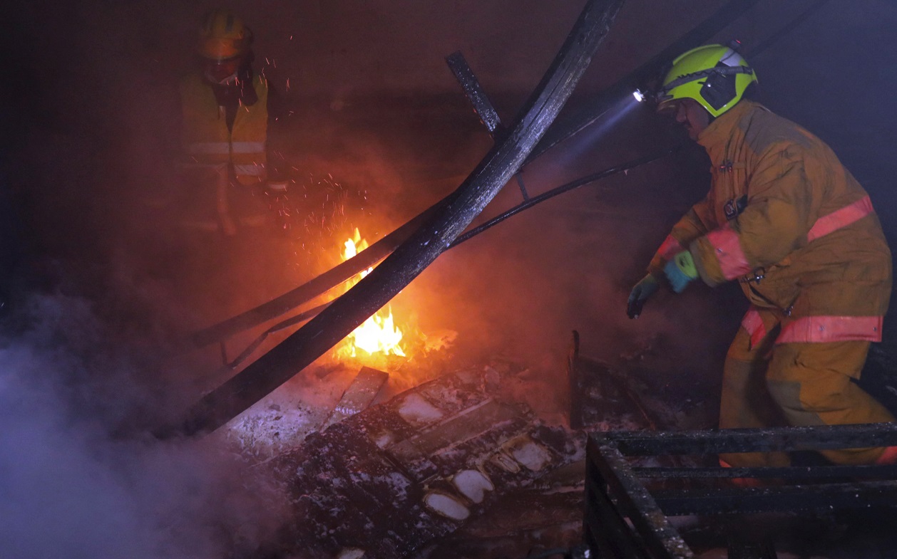 الدفاع المدني بأربيل يعلن احتراق 166 متجراً في سوق "لنگە"